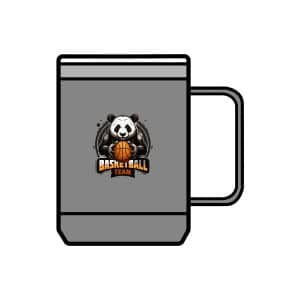 Basketball Panda Coffee Mug Tumbler, 15oz